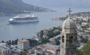 vista da cidade de Piran fora da alta temporada na Eslovênia