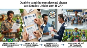 Qual é o caminho completo até chegar aos Estados Unidos com H-2A?