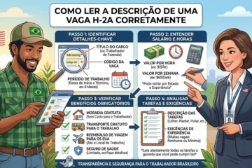 Como ler a descrição de uma vaga H-2A corretamente